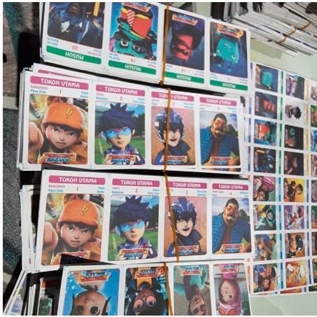 (Best) kartu kwartet mainan angka jadul 90 an kartu umbul 1 ikat 320pc