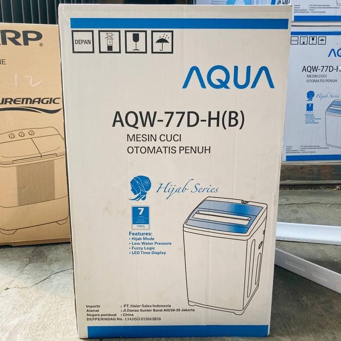 NewSprod- Aqua Mesin Cuci 1 Tabung Aqw-77D Top Loading Aqua Aqw77D Hijab Series