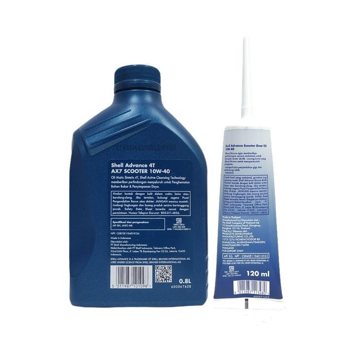 kytf- Oli Shell Ax7 Matic 0.8 L Dan Oli Gardan Shell