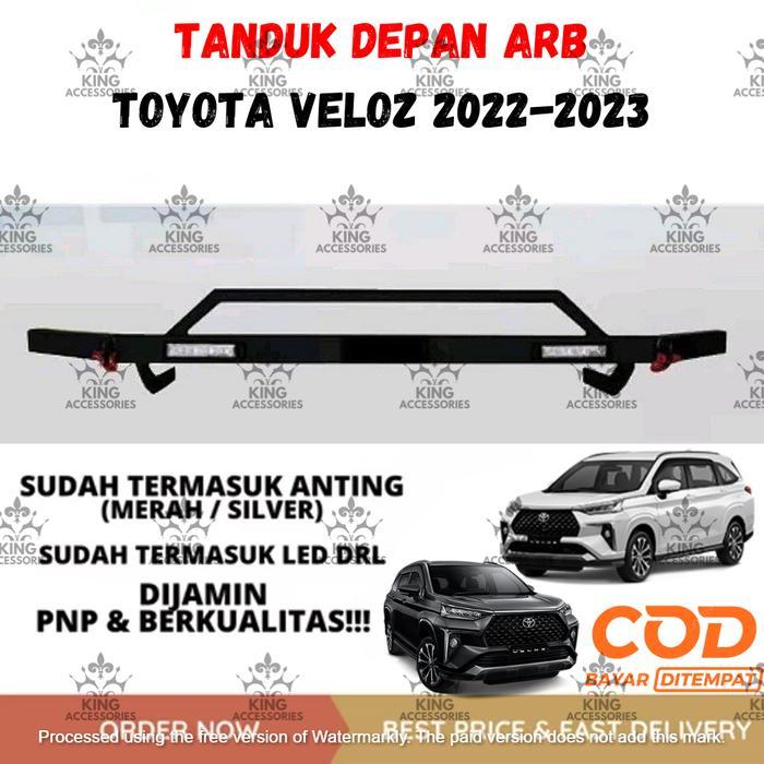 TANDUK TOWING DEPAN DAN BELAKANG BESI BAR PELINDUNG BEMPER MOBIL TOYOTA VELOZ 2022-2023 UP