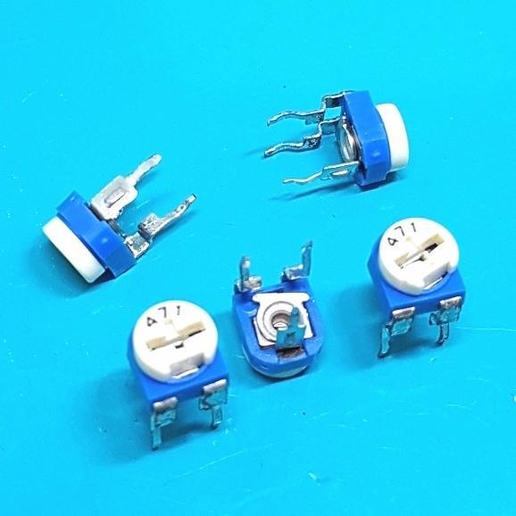 470 Ohm 471 Variable Resistor Trimpot VR Trimmer Plastic Biru