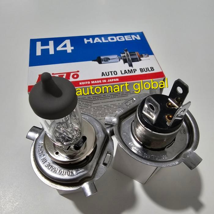 Jual Bola Lampu Halogen H4 24 Volt 100/90 Watt Kode 130