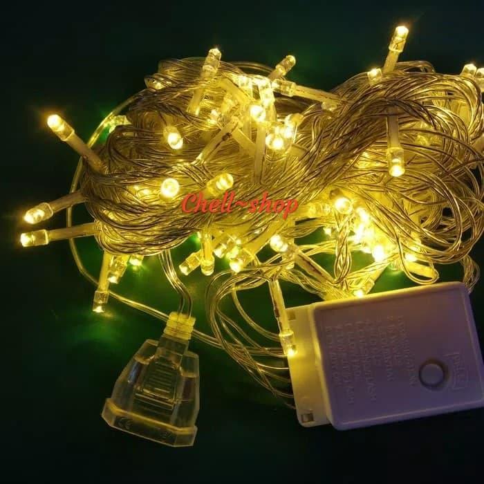 lampu Natal 10 meter warmwhite