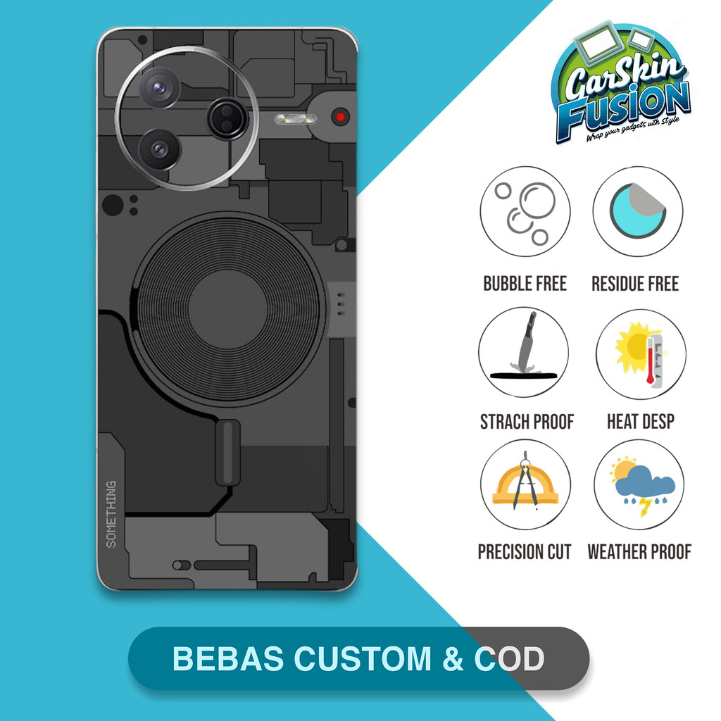 Garskin Skin Poco F7 Pro Something Anti-Scratch Protector Case | by Fusion Kode - 0B2