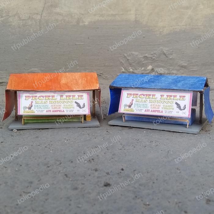 abmg- Miniatur / Diorama / Maket / Replika Tenda Pecel Lele Skala 1:64