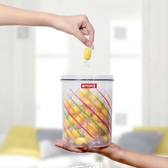 Toples Lion Star Tifanny Tinggi Tempat Makanan Ringan Snack Kue Cemilan Biskuit Permen Kacang Keripi