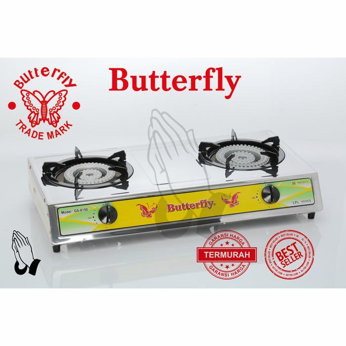 Kompor Cast Iron / Cor 2 Tungku Lpg Butterfly