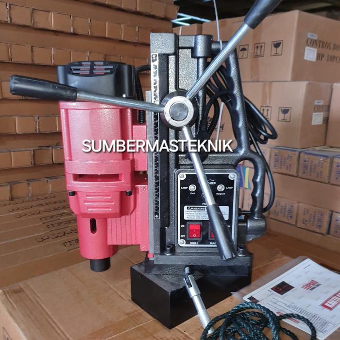 Mesin Bor Magnet 28Mm Mesin Bor Besi Bor Magnet Magnetic Drill Leopard