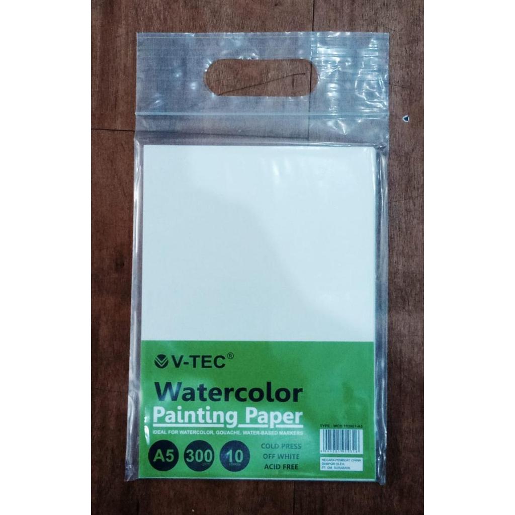 rttk- Watercolor Painting Paper V-Tec 300 Gsm Off White