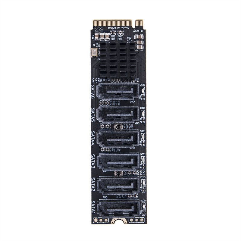 M2 TO SATA ADAPTER M.2 NGFF NVME TO SATA3.0 EXPANSION CARD B+M KEY M-KEY TO 5/6 PORTS SATA3.0 6GBPS