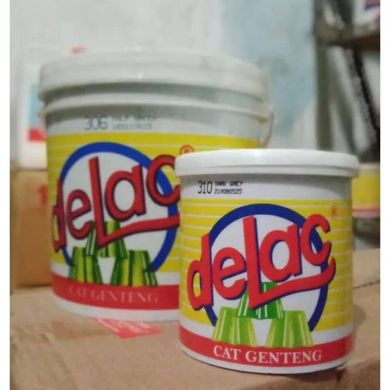 CAT GENTENG DELAC GALON 3,5 KG WARNA CAT EXTERIOR LAPANGAN / TROTOAR / KOLAM / TAMAN