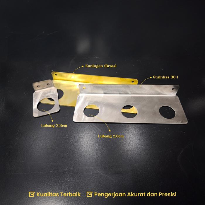 Gantungan Botol Sabun / Soap Dispenser Holder Stainless/ Kuningan Stainless Original