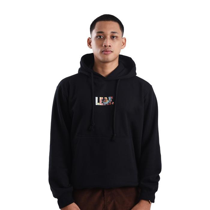 nfe3- Leaf Og Logo Tie Dye Black Hoodie