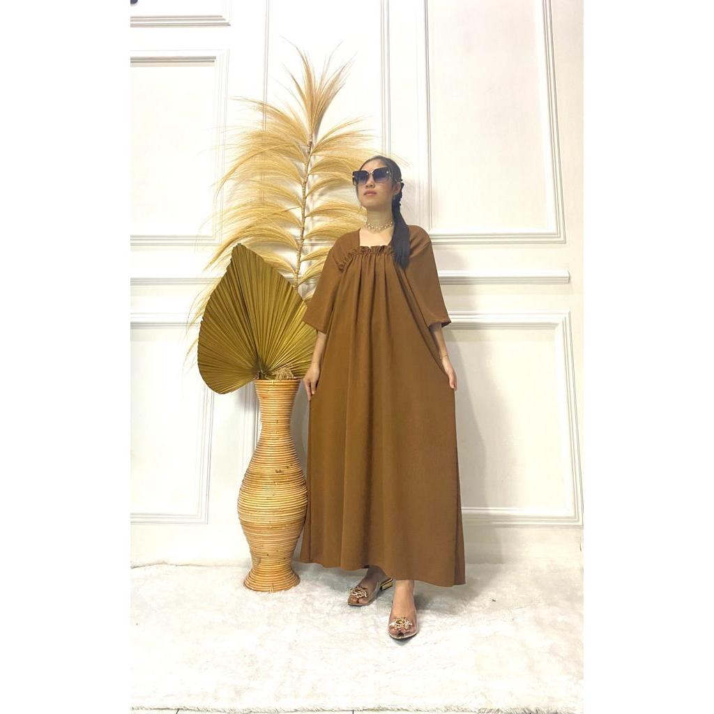 Dress Fuji Cringkle Jumbo Home Dress Viral Tiktok Terbaru