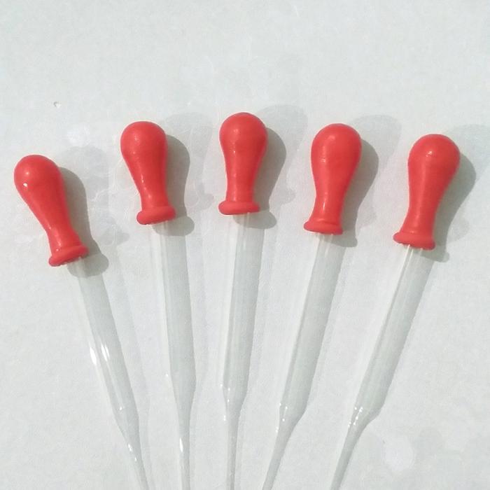 nzz1- Pipet Tetes Kaca 9Cm Karet Merah Isi 100Pcs/Box