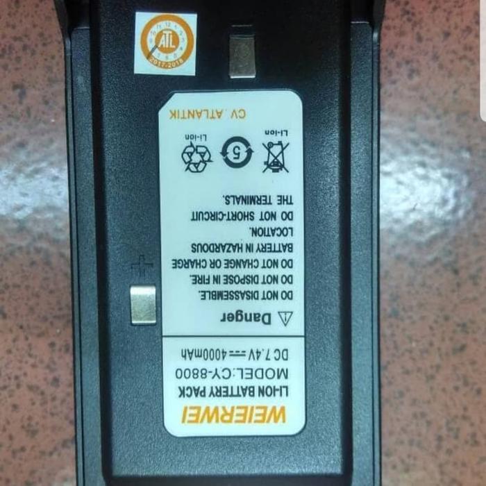 Baterai CY-8800 Weirwei Ori Baru Batre Handie Talkie CY8800
