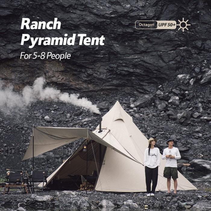 Tenda Glamping Naturehike Nh20Zp014 Octagon Pyramid Tent 58P
