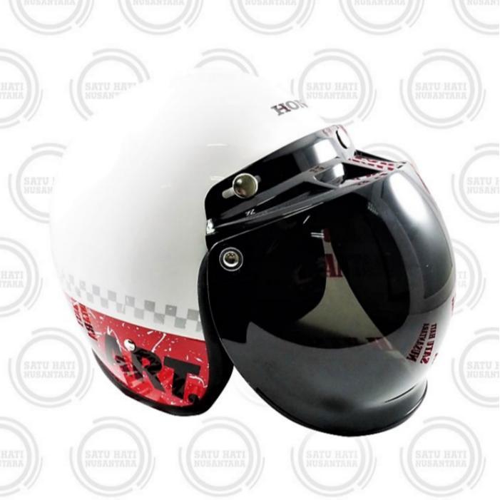 Honda ORI Klasik / Retro / Classic Helm / Helmet Half Face