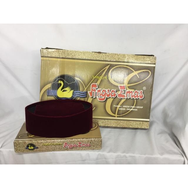 Peci Merah Marun Angsa Mas