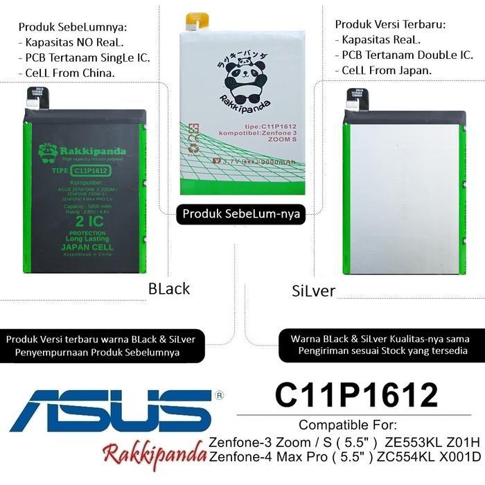 5ciw- Baterai Asus Zenfone 4 Max Pro 5.5 Zc554Kl X001D C11P1612 Double Ic