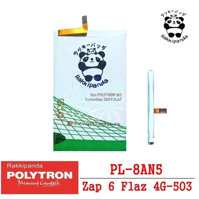 5ciw- Baterai Polytron Zap 6 Flaz 4G 503 4G503 Pl-8An5 Double Ic Protection