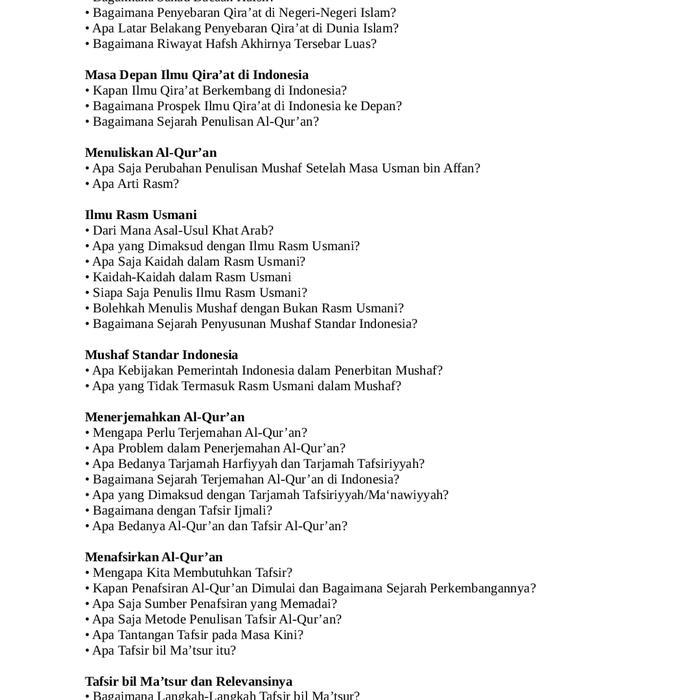 Sedia Buku Ilmu Al Quran Memahami Ilmu Qiraat Rasm Usmani Tafsir AlQuran Kitab Mushaf