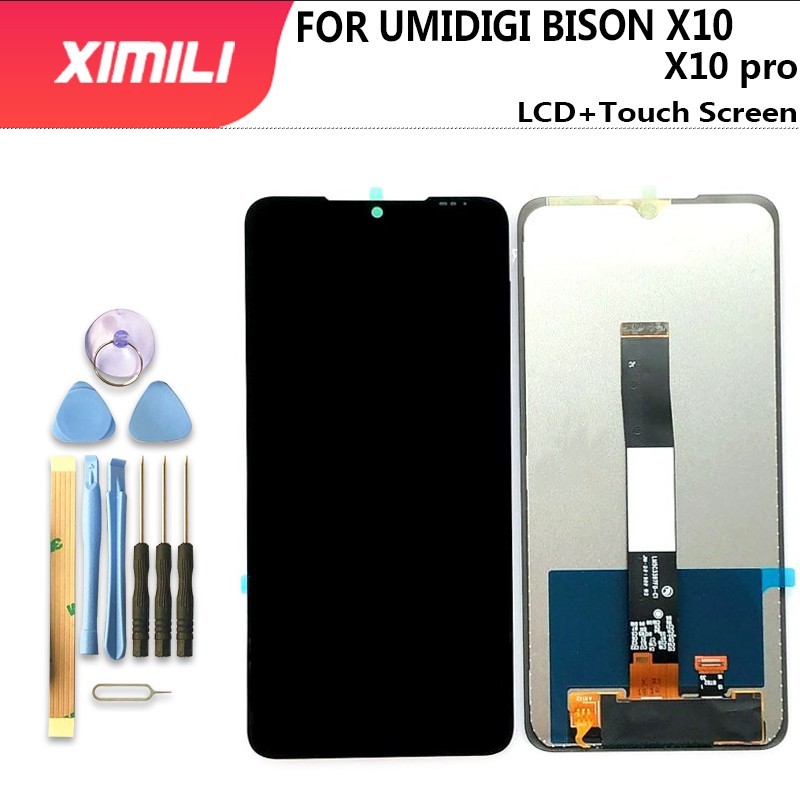 6.53" Tested For UMIDIGI Bison X10 LCD Display + Touch Screen Replacement For Umidigi Bison X10 Pro 