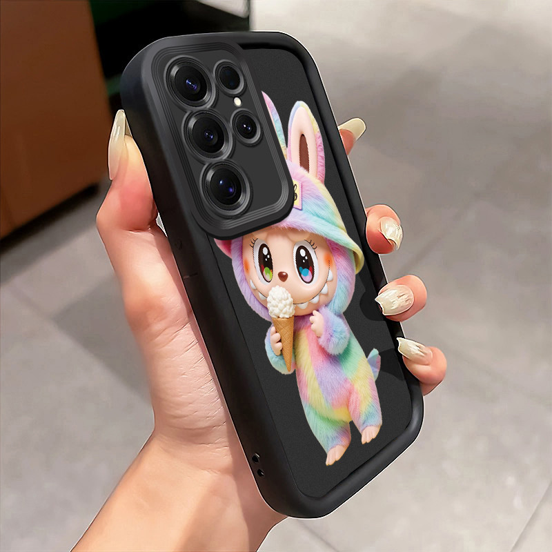 Casing Hp Untuk Samsung S25 Ultra Case Boneka Es Krim Pelangi Softcase Fall Prevention Kesing lunak 