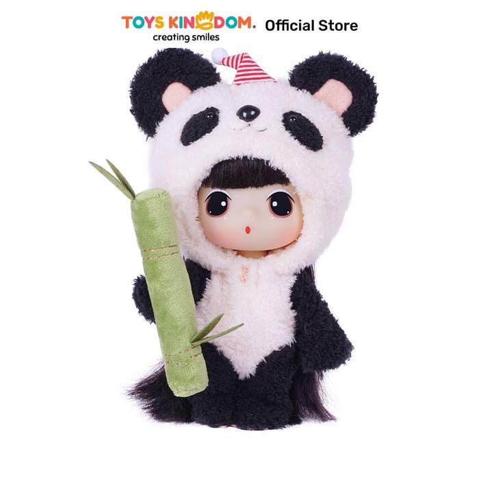 Toys Kingdom Ddung Boneka Panda Girl - Hitam/Putih Doll Karakter Kids Toy Mainan Anak Bermain