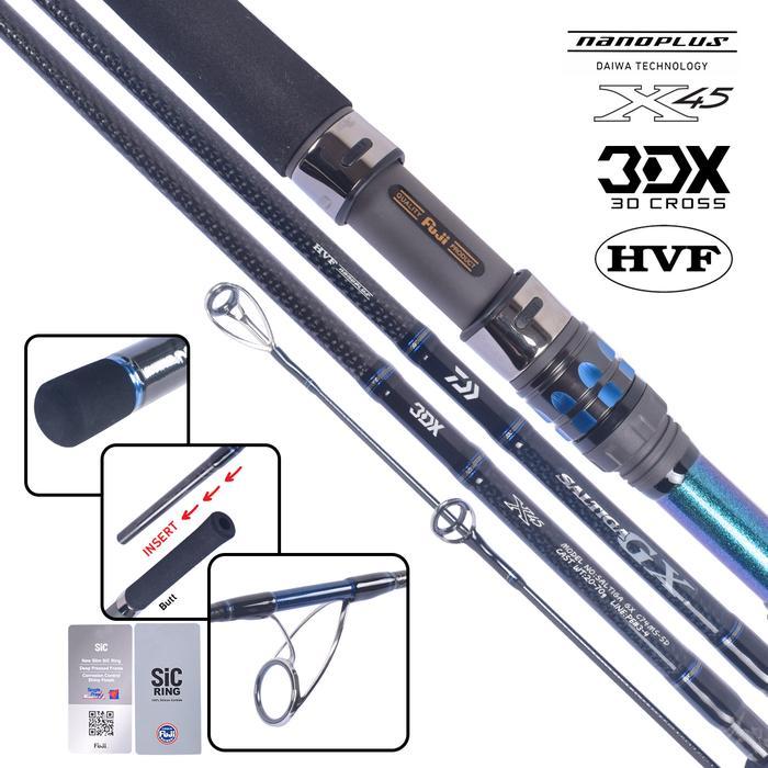 Joran Popping Daiwa Saltiga GX 2020 C74-MS C77-MHS Full Fuji Casting