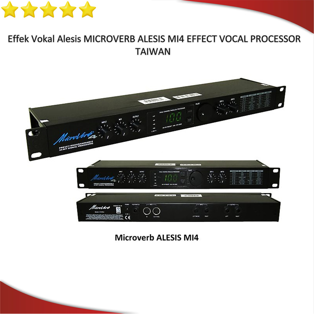 Effek Vokal Alesis MICROVERB ALESIS MI4 EFFECT VOCAL PROCESSOR TAIWAN