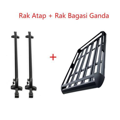 Roof Rack Universal/ Roof Rack For CarRak Universal Untuk Kenderaan Rel atap + rangka kompartemen ba