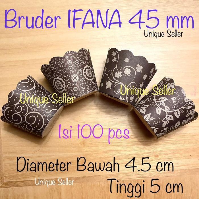 [100 pcs] Ifana Bruder Muffin Cup 45 mm / Cupcake Case Ifana 4.5 cm / Cup Ifana 45 mm / Muffin Cup