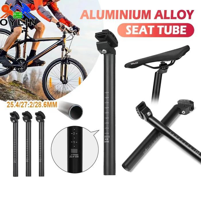 Tiang Sadel Sepeda Tiang Sadel Sepeda Paduan Aluminium Tabung Sadel Sepeda Aksesoris MTB Double