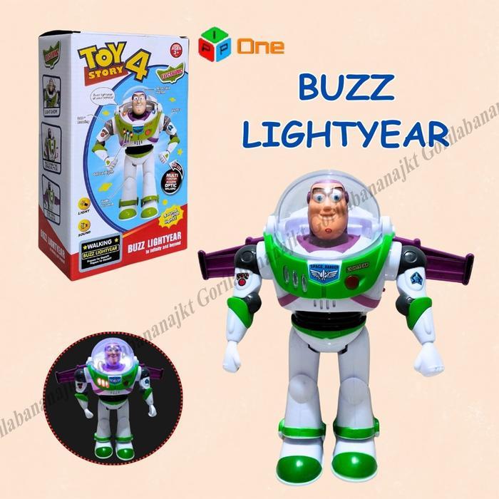 Ada Stok Mainan Robot BuzzLightyear ada Lampu Suara dan Sayap