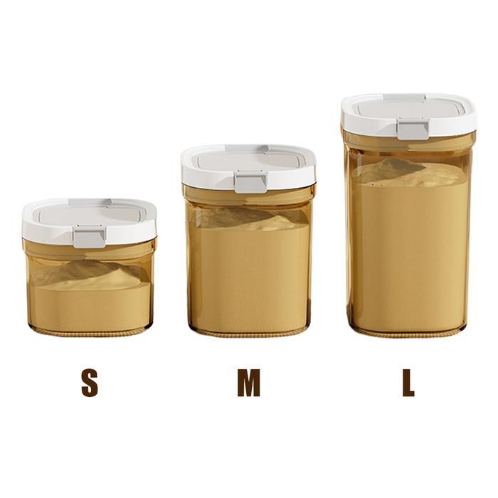 Sealed Jar Crisper Kotak Penyimpanan Makanan Wadah Transparan Multigrain Tank Sealed Tangki