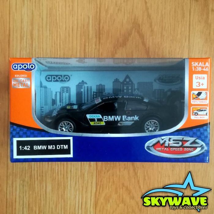 DIECAST APOLO MSZ - BMW M3 DTM HITAM