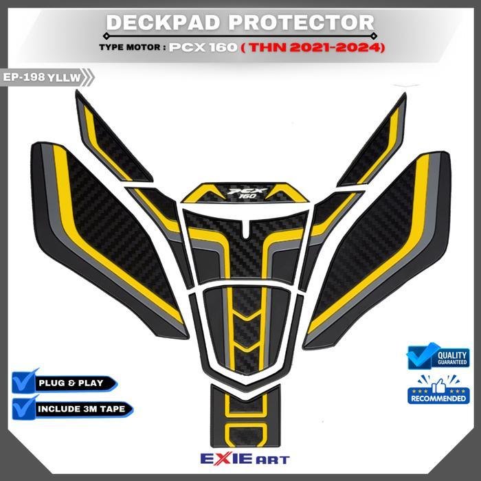 NEW DECKPAD PCX 160 - TANKPAD HONDA PCX 160 - AKSESORIS DECK PAD PCX 160