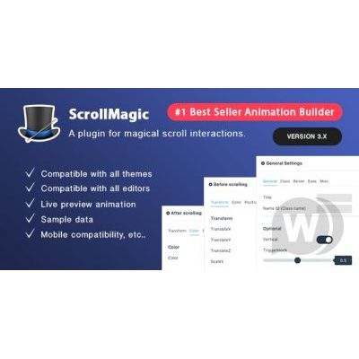 Scroll Magic Wordpress - Plugin WordPress