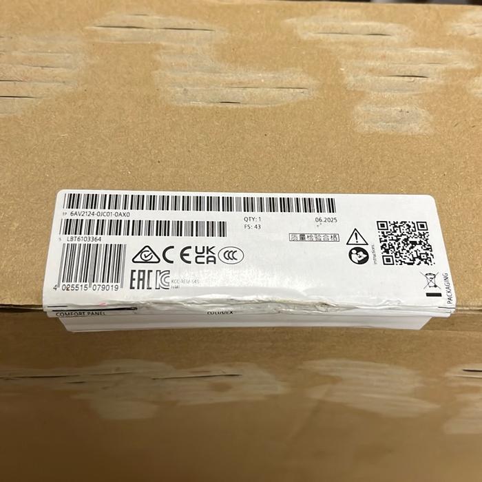 HMI SIEMENS 6AV2124-0JC01-0AX0 COMFORT PANEL SIEMENS ORIGINAL ASLI