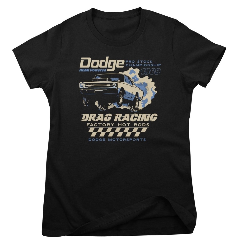 Kaos Oversize Kasual Dodge Hot Rods Pabrik, Original Murah