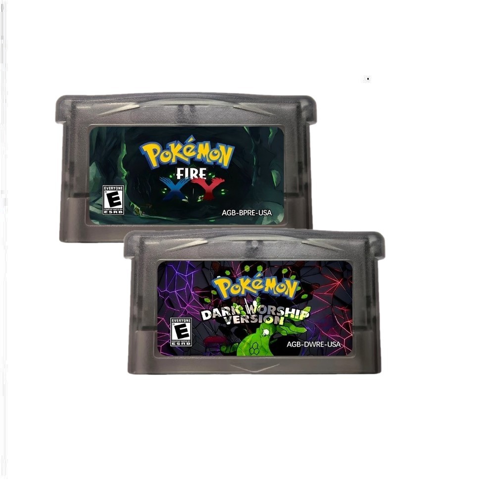 GBA English Game Cartridge , Pokmon Series RTC Game Cartridge, Light Platinum Fire XYDark