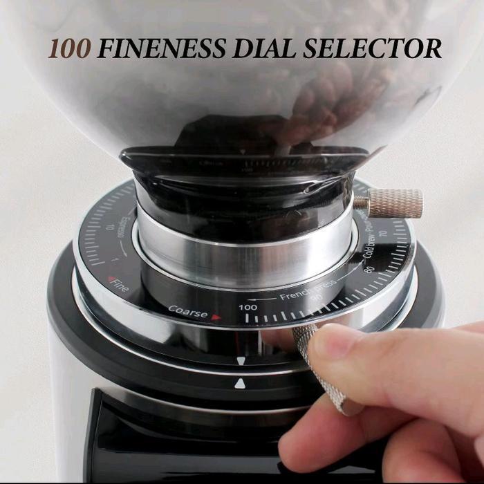 promo grinder espresso gustino bravio grinder kopi gustino bravio ( burr 64 mm free 2 hopper )