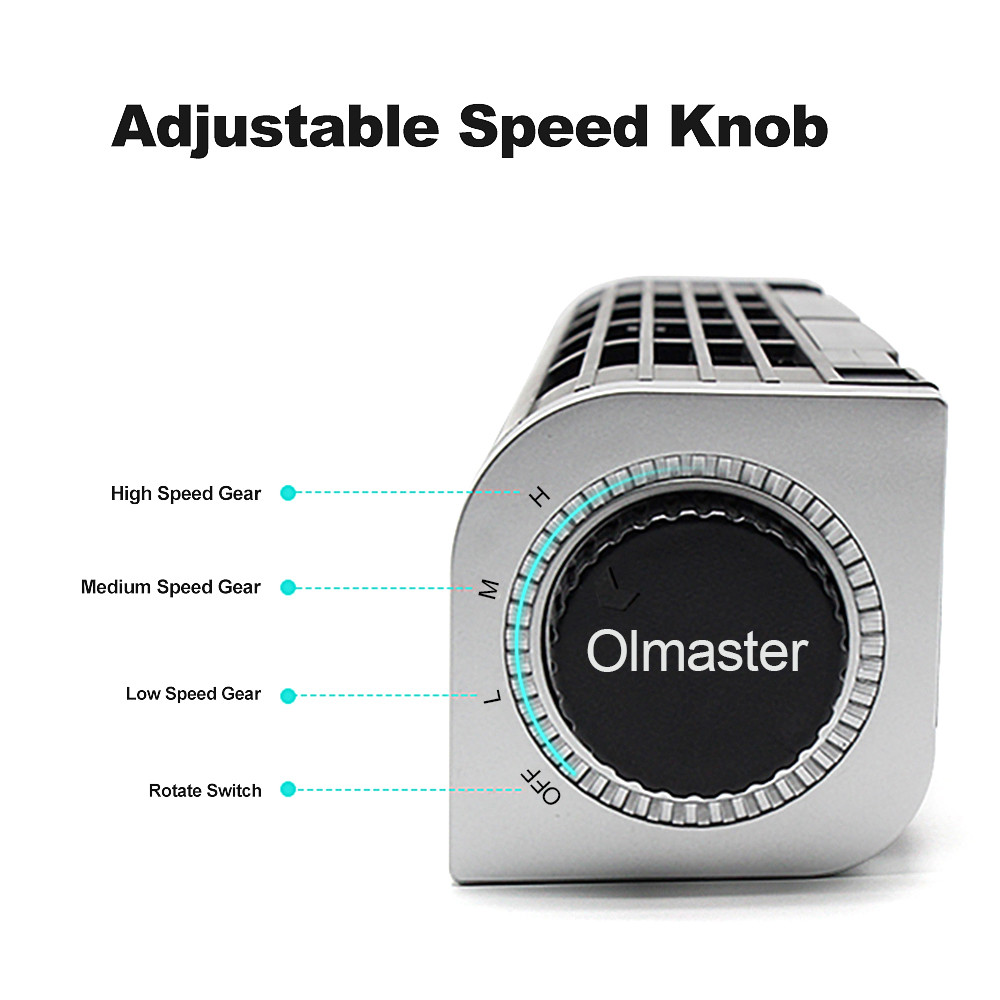 Olmaster CF-1691 USB Cooling Fan Laptop Pad Stand Fan Notebook Computer Phone Cooler Horizontal Axis