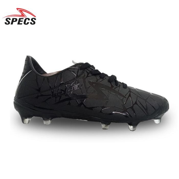 Kanky Sport - Sepatu Bola Sepakbola Spec Spyder Fg Full Black Super Premium Terbaru