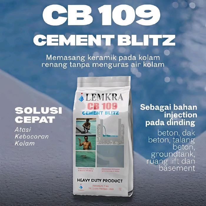 TERMURAH LEMKRA CB 109 1 KG / LEMKRA CEMENT BLITZ / LEMKRA SEMEN KOLAM RENANG / LEMKRA SEMEN INSTANT
