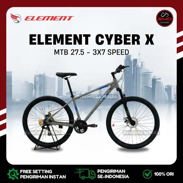 Sepeda Gunung MTB 27.5 Element CYBER Y9 3X9 sp // CYBER X 3x7 Speed // CYBER X 3X8 Speed Murah BDG -