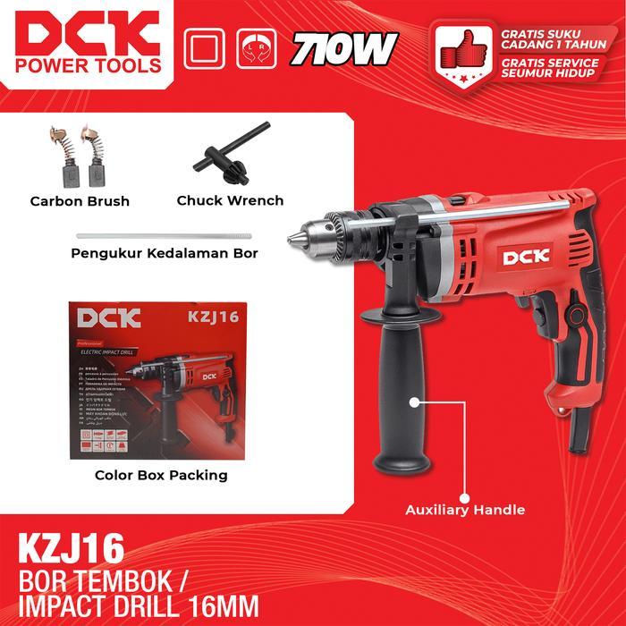 DCK Mesin Bor Tembok 16mm / Impact Drill 16 mm / Mesin Bor Impact / Bor Tembok KZJ16 Promo 10%