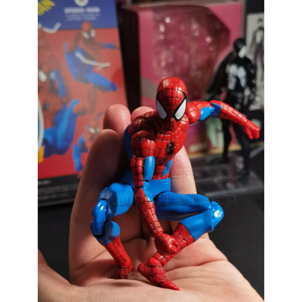 Genuine Ct Toys Spiderman Mafex 185 Classic Costume Anime Figure Ver Miles Morales 2099 Spiderman
