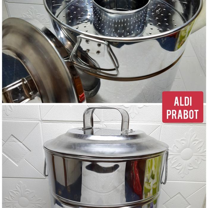 dandang bakso stenlis 24 cm/langseng bakso/panci bakso stenlis